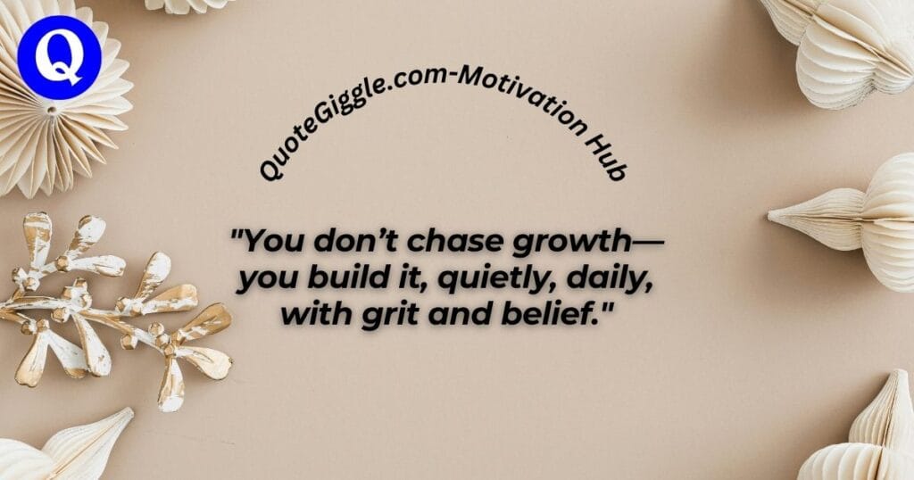 100+ Inspiring Good Morning Messages for a Happy Monday 10 Empowering Monday morning quote image about self-motivation and growth, with QuoteGiggle.com curved on top, quote centered in bold font, and a logo in the lower-left corner—designed to inspire grit and belief.