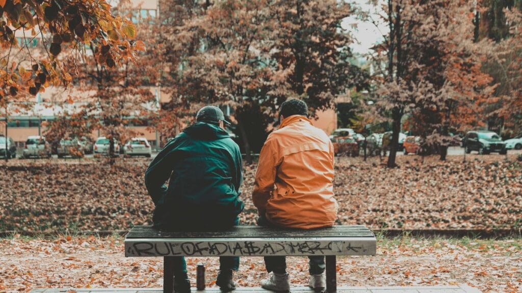 Motivational & Inspirational letter to my future self 1 A person sitting beside their imagined future self, writing a deeply emotional Motivational & Inspirational letter to my future self, reflecting on growth, healing, and personal transformation in a quiet heartfelt moment.